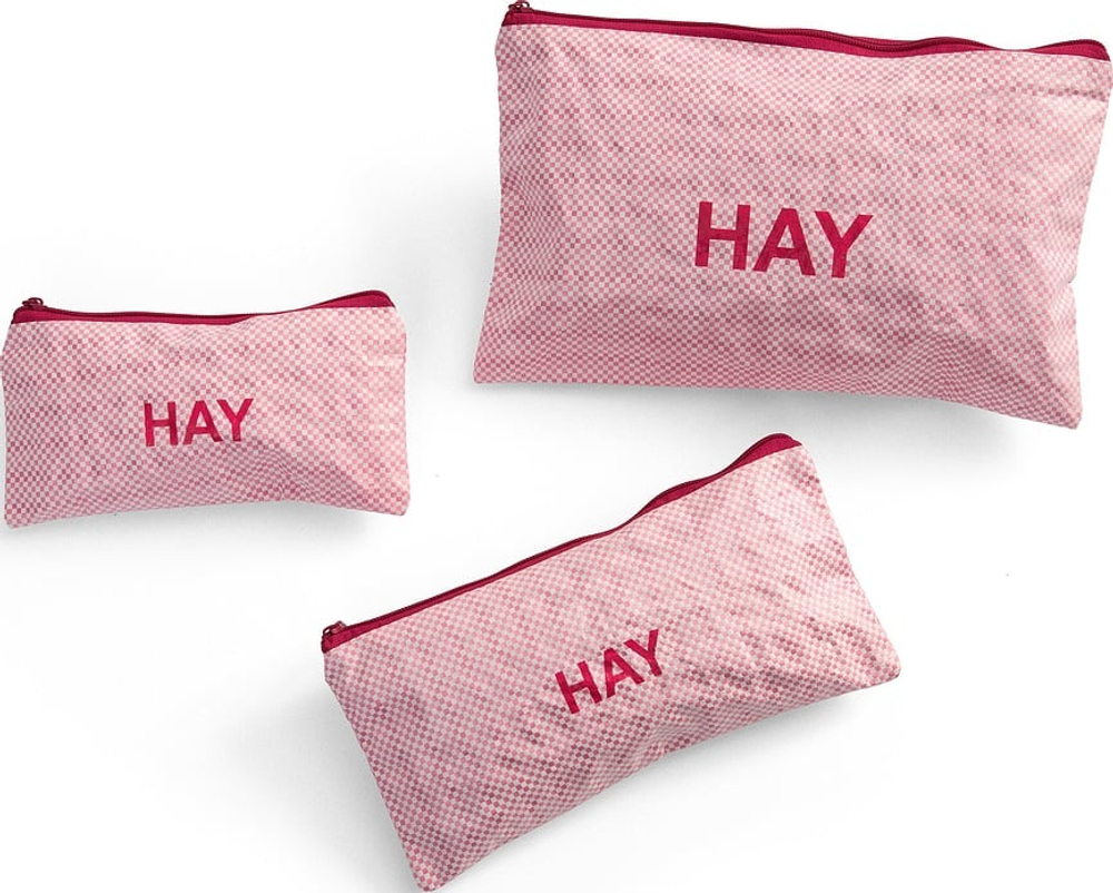 Набор косметичек Hay Candy Mono, розовая, 3 шт., полиэстер · арт. fabr AE750-E491-AF53