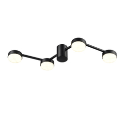 8187/4C COMFI LN26 249 черный, металл Люстра потолочная LED GX53 4*7W 220V SANATA