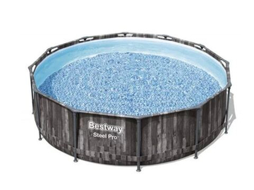 Бассейн BW Steel Pro 366х100см GreyWood, 9150л