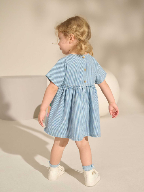 Платье для девочки Next E79-574, Синий, Белый