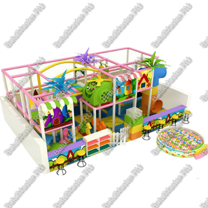 Детский игровой лабиринт «Вертолет в Батутово»