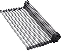 Ролл-мат для мойки нерж/черный силикон ROLL-02-IN(арт.4997004)