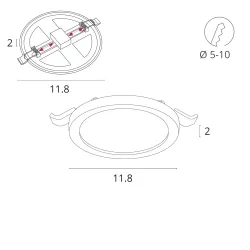 Встраиваемый светильник Arte Lamp