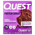 Quest Nutrition, Protein Cookie, двойная шоколадная крошка, 12 штук, 59 г (2,08 унции)