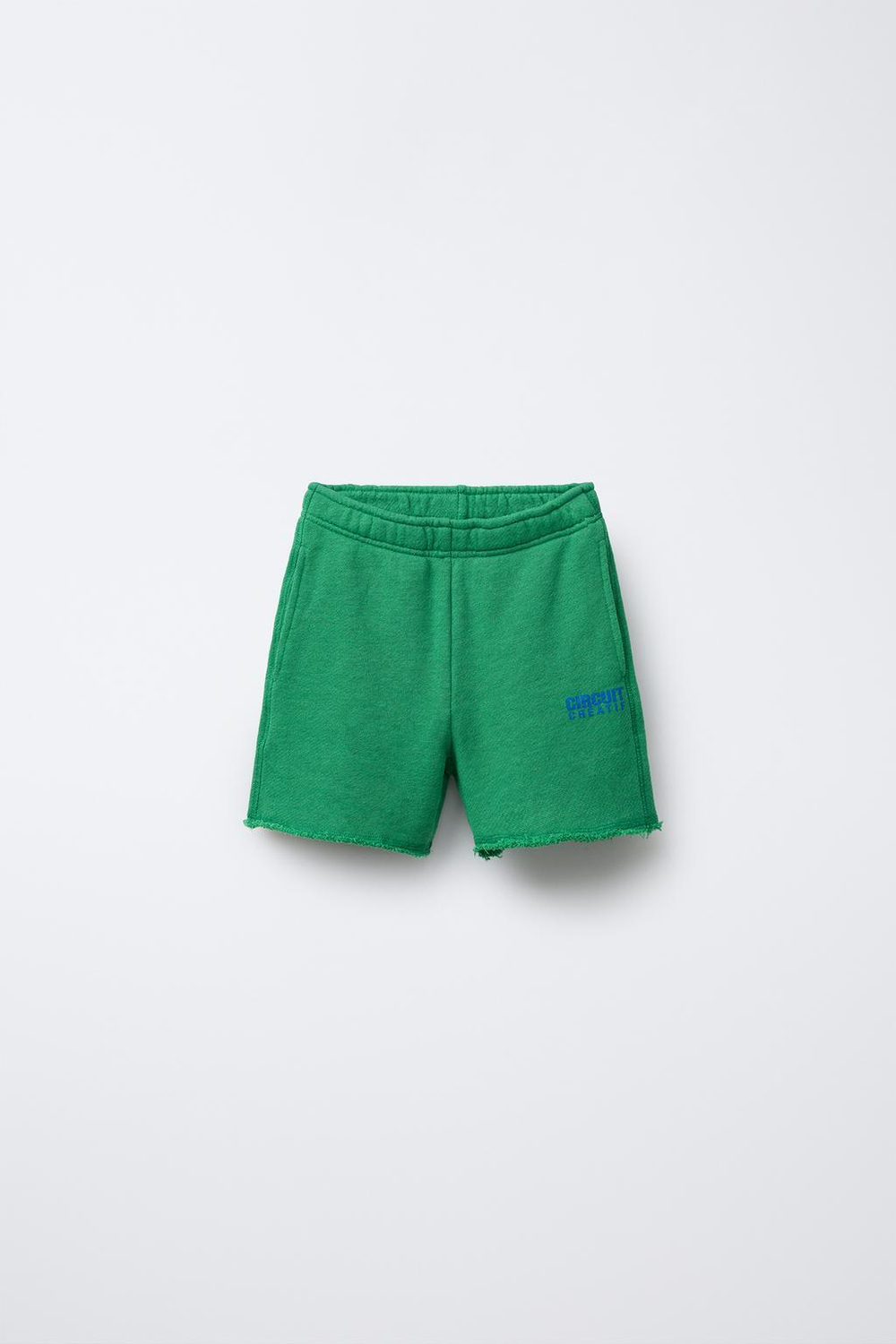 ZARA ШОРТЫ С НАДПИСЬЮ, ЗЕЛЕНЫЙ