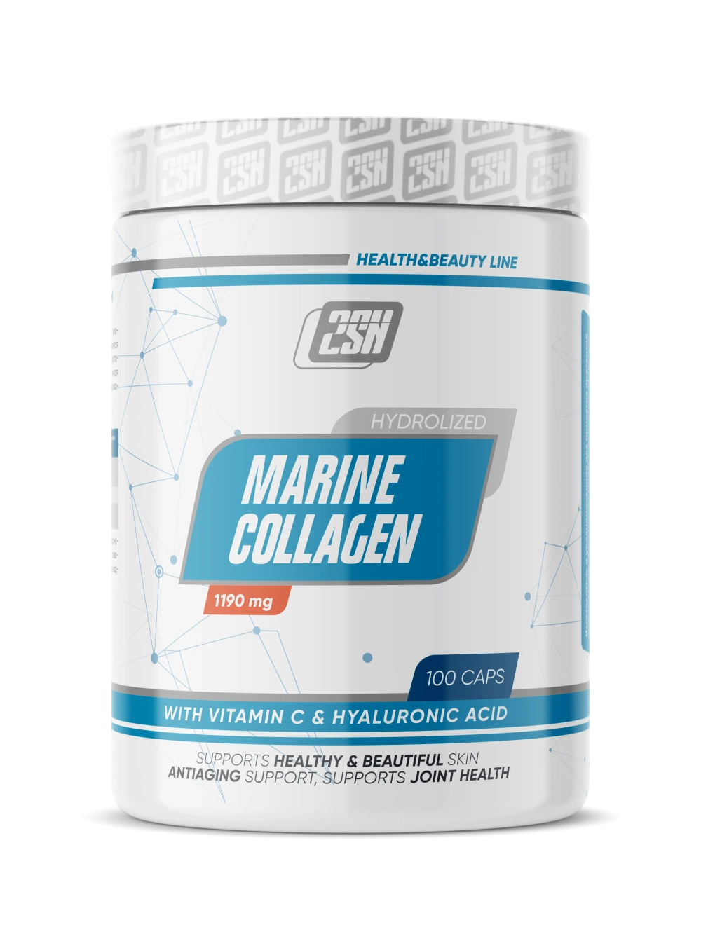 Marine Collagen+Hyaluronic acid+Vit.C 100 caps (2SN)
