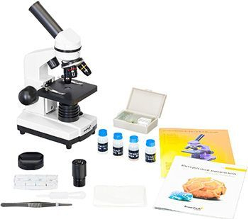Микроскоп Levenhuk Rainbow 2L PLUS MoonstoneЛунный камень (69041)