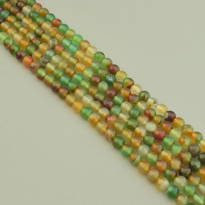 Нитка Агат 38 см. 6,3 мм. (Без замка)