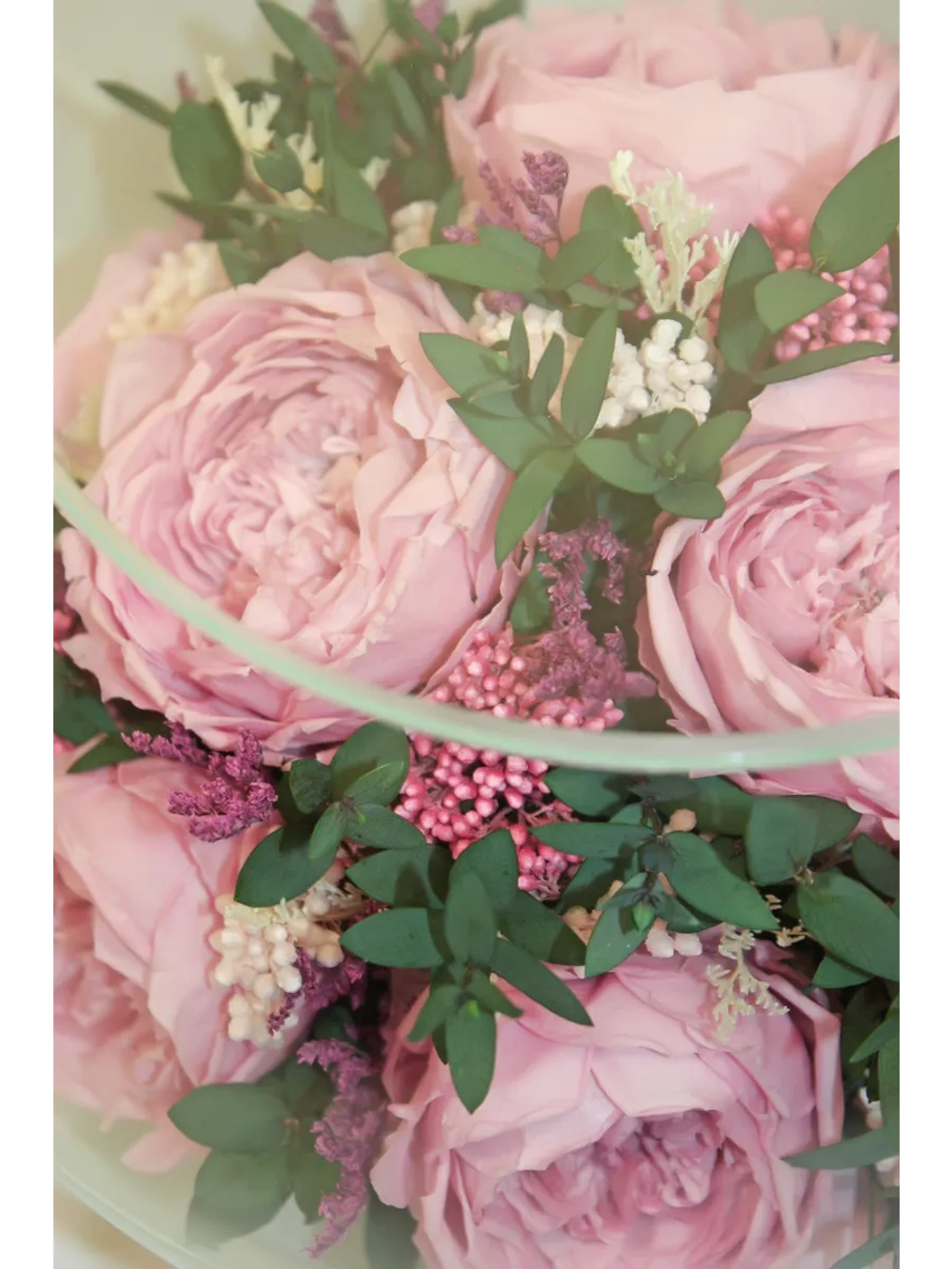 натуральные пионы в стекле, вакуум*