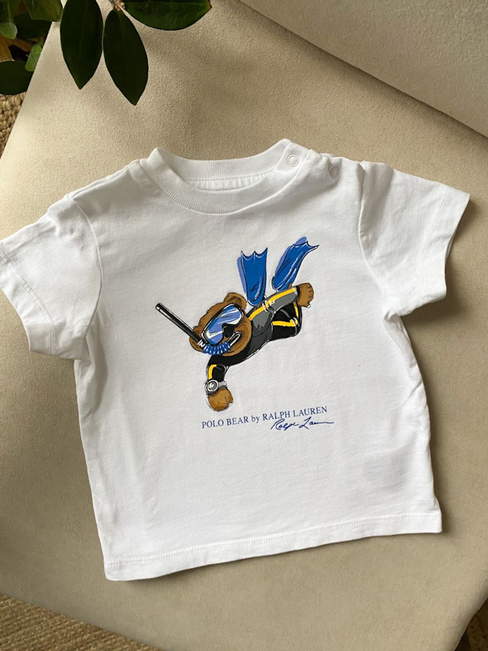 Хлопковая футболка Ralph Lauren, 68