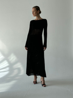 Платье ажурное SUMARA, чёрный