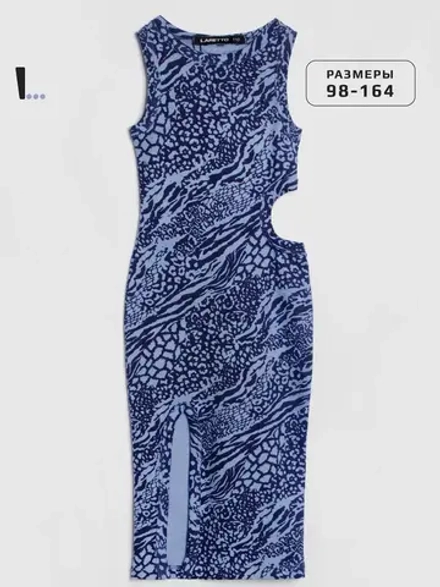 Платье для девочки летнее с вырезом