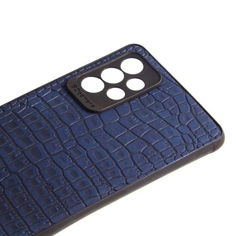 Чехол для Samsung Galaxy A72, Рептилия, 010027 Синий