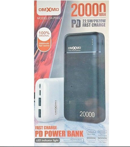Портативный аккумулятор OMXMO OX-PD02 20000 mAh (белый)