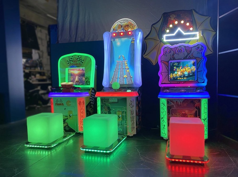 Пуф сиденье с подсветкой для автоматов