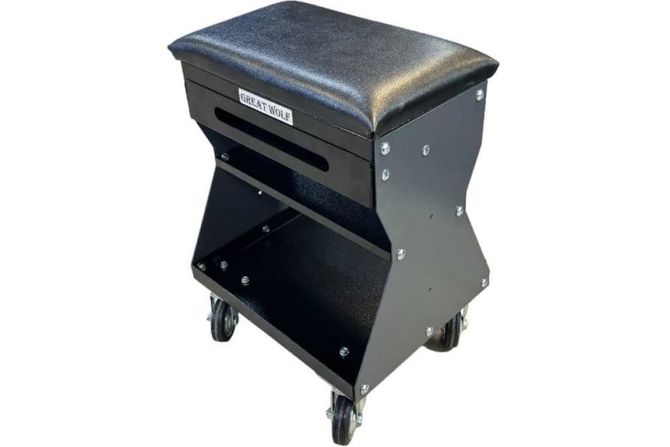 Great Wolf (GWT-G1) Подкатной ремонтный стул (серый)