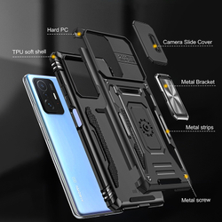 Чехол Safe Case с кольцом и защитой камеры для Xiaomi Mi 11T (Pro)