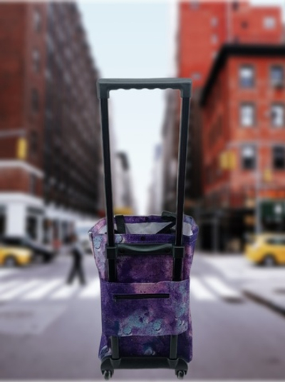 Сумка на колесиках , хозяйственная , сумка-тележка , с выдвижной ручкой.