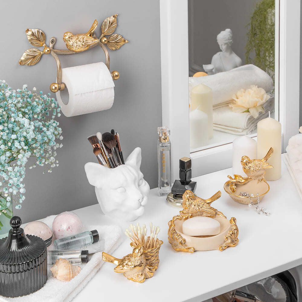 Мыльница Птичка Терра Айвори