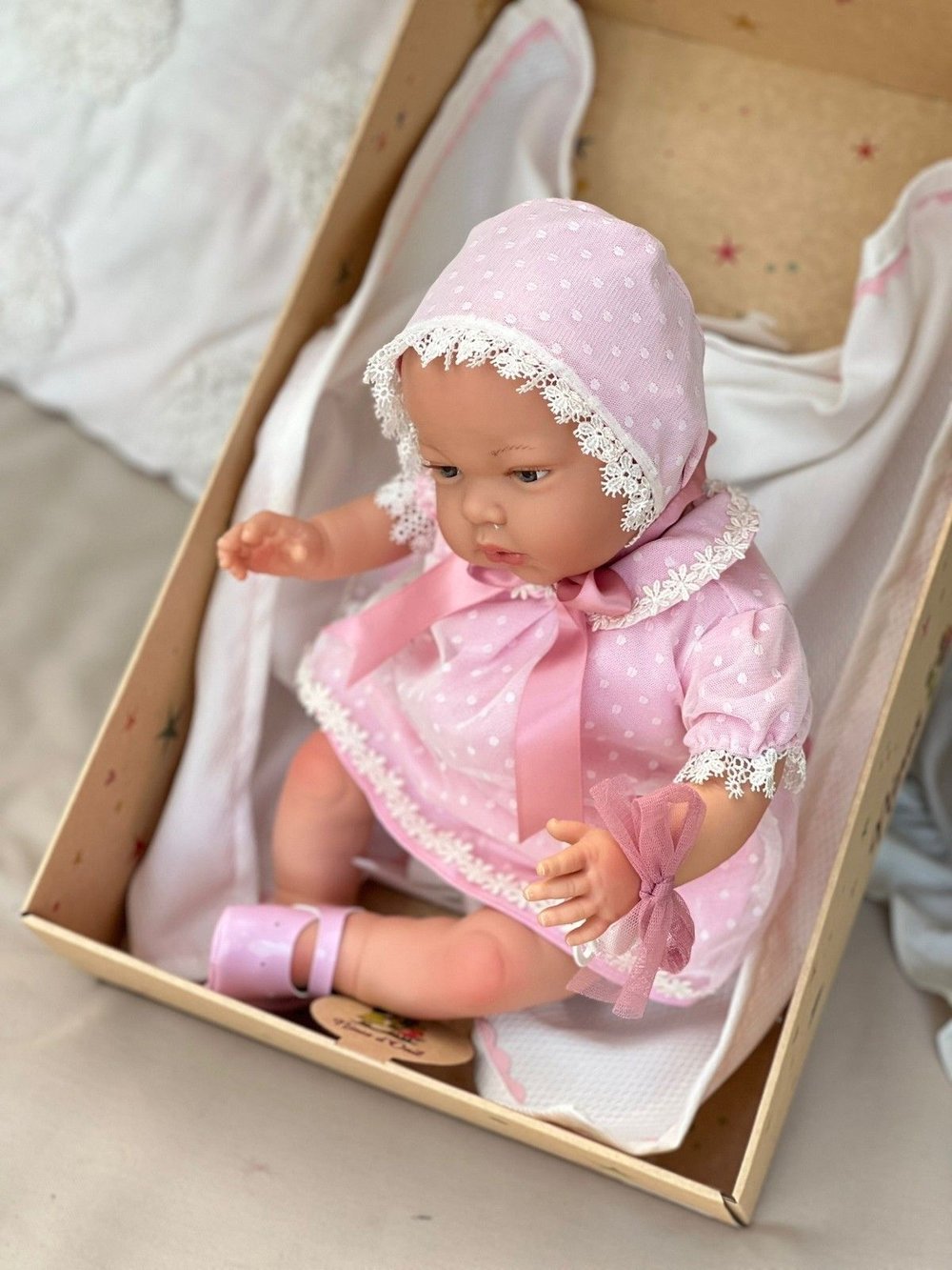 Кукла Реборн Nines 48см Sandra мягконабивная (N0208)