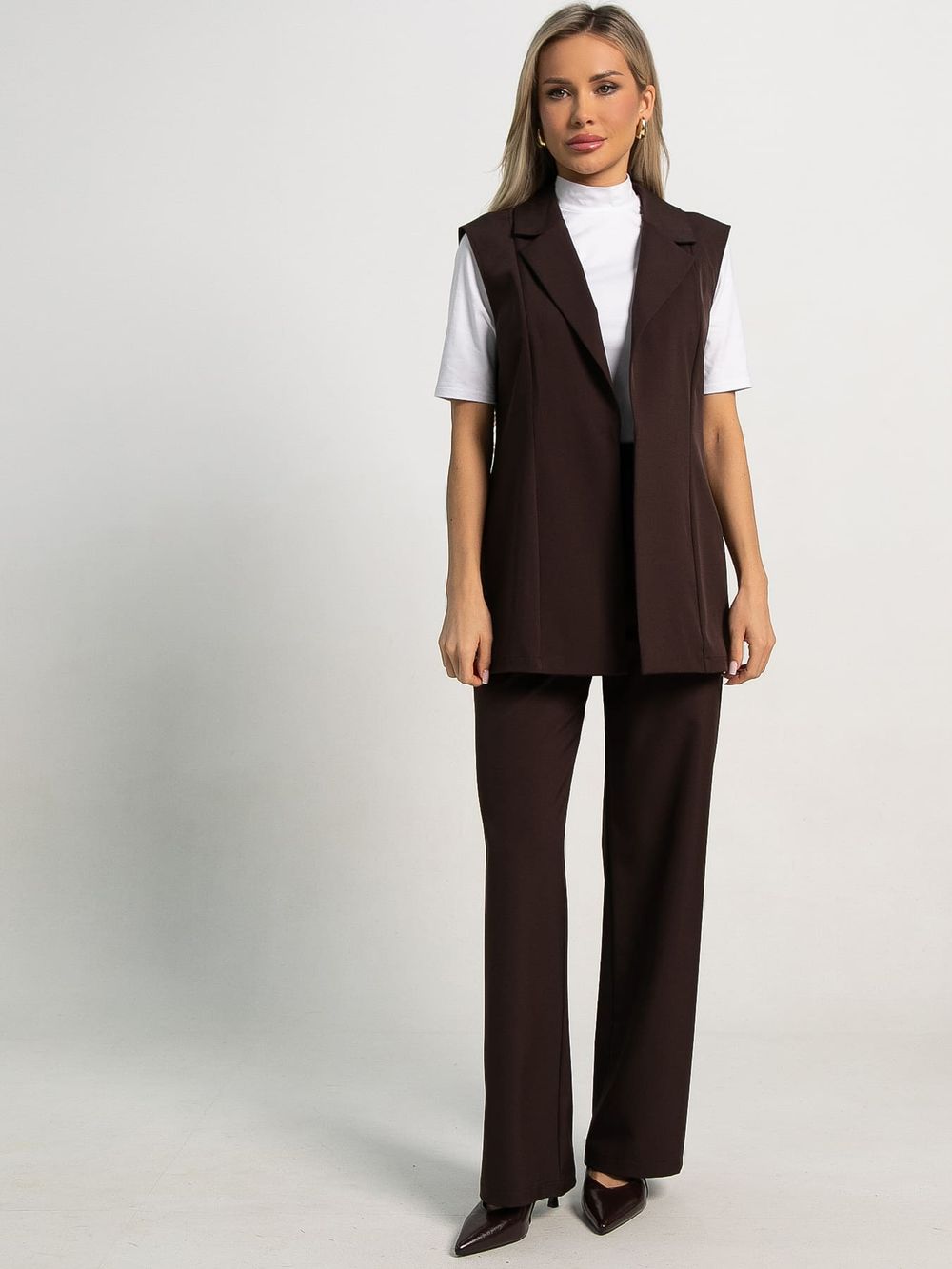 Костюм брючный Амстердам (шоколад) К15585-12М LT Collection