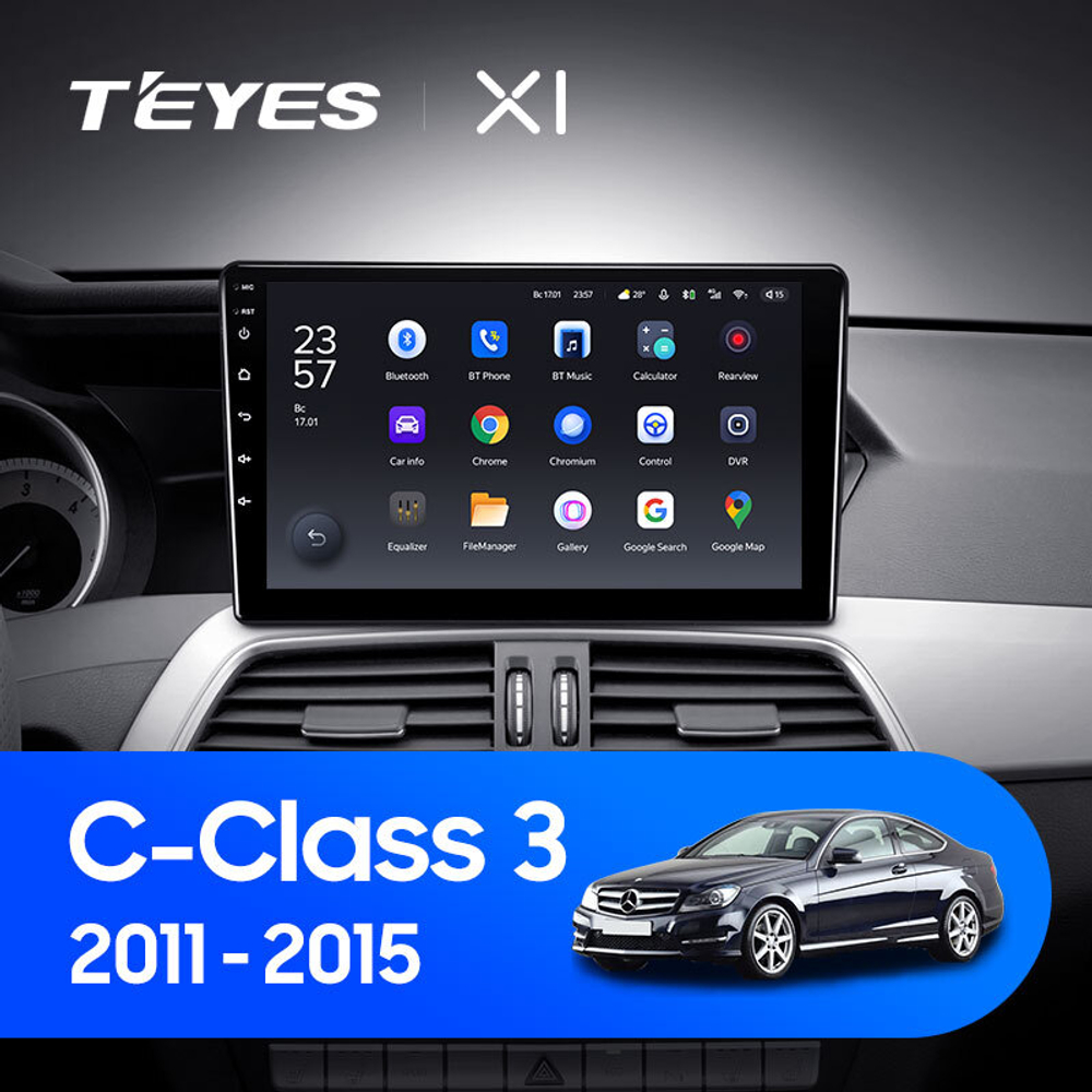 Teyes X1 9"для Mercedes-Benz C-Class 3 2011-2015