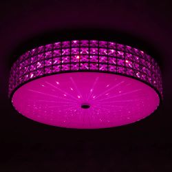 Citilux Портал CL32418G1 LED RGB Люстра хрустальная с пультом Хром