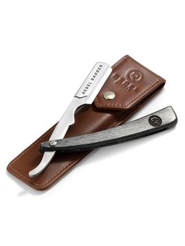 Опасная бритва со сменным лезвием REBEL BARBER Retro с кожаным чехлом