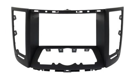 Комплект рамки с разъёмами 9" Infiniti QX70, FX35, FX37, FX50, FX30d (S51) 2008-2018 глубокая черный мат - Car-Smart 9673F2BL