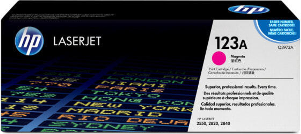 HP 123A тонерный картридж 1 шт Подлинный Пурпурный Q3973A