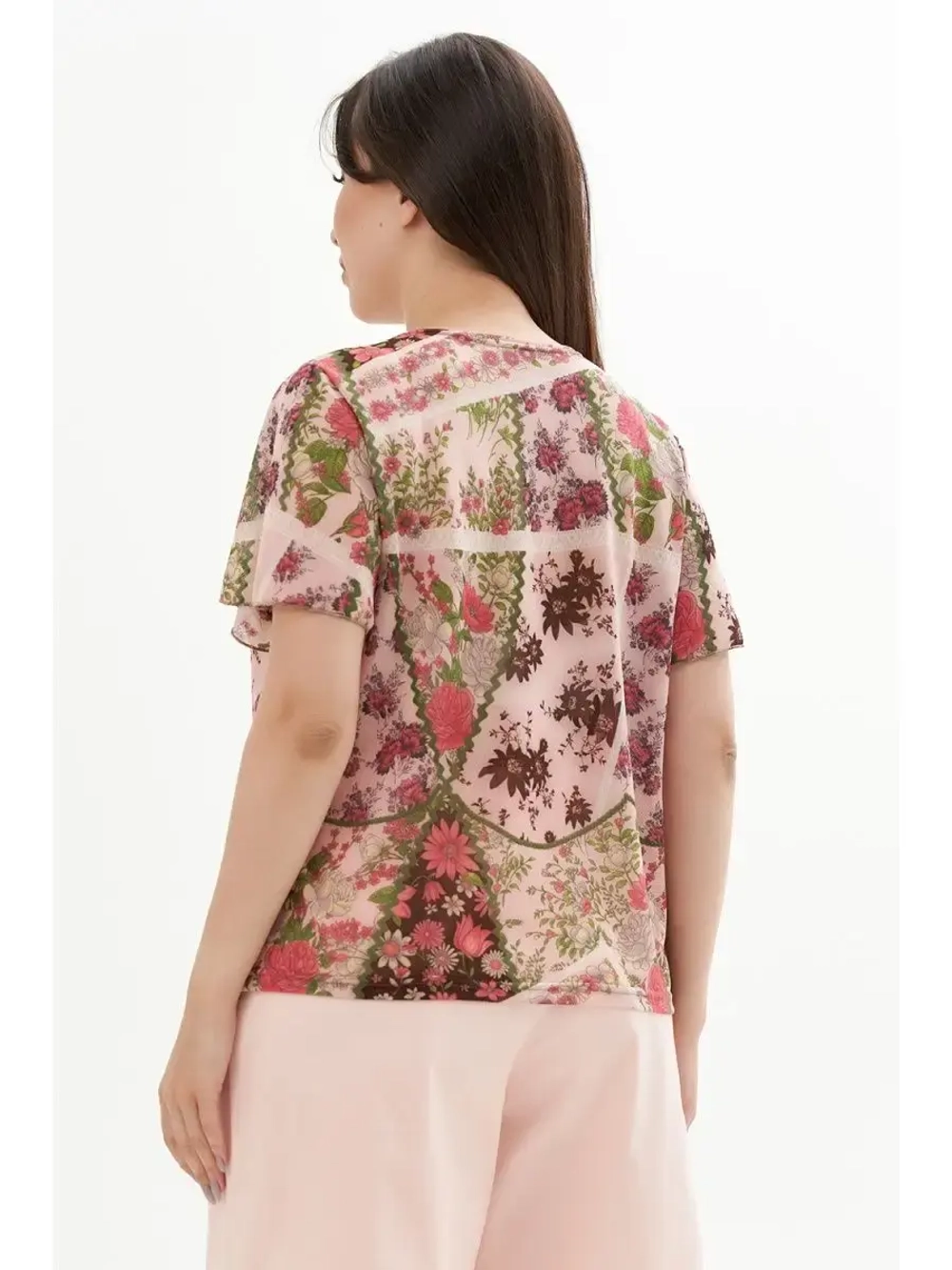 Блузка летняя полупрозрачная