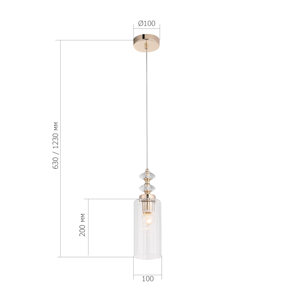SL1402.203.01 Светильник подвесной, Elegra E14 1х40W