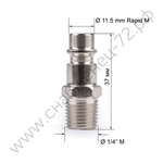 Соединитель Rapid M папа - внешняя резьба 1/4 FOXWELD
