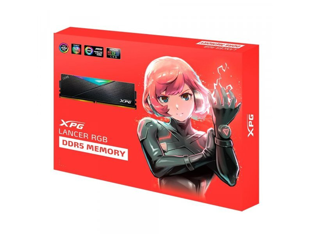 Оперативная память ADATA Lancer AX5U6000C3032G-DCLARBK, DDR5 2х 64ГБ 6000 МГц, DIMM, RTL