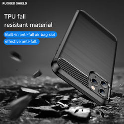 Чехол для iPhone 11 Pro цвет Black (черный), серия Carbon от Caseport