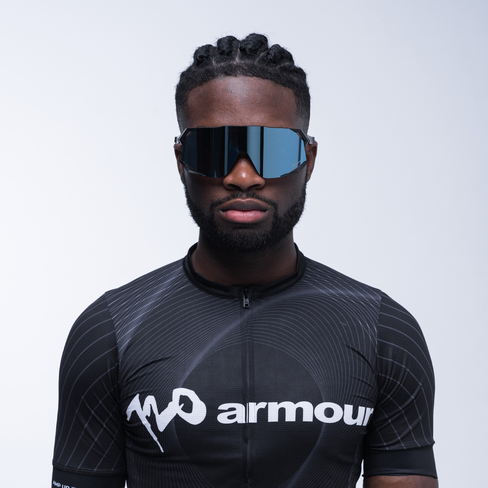 Спортивные очки 720armour Falcon / Matte Black / Ultra Blue Lens