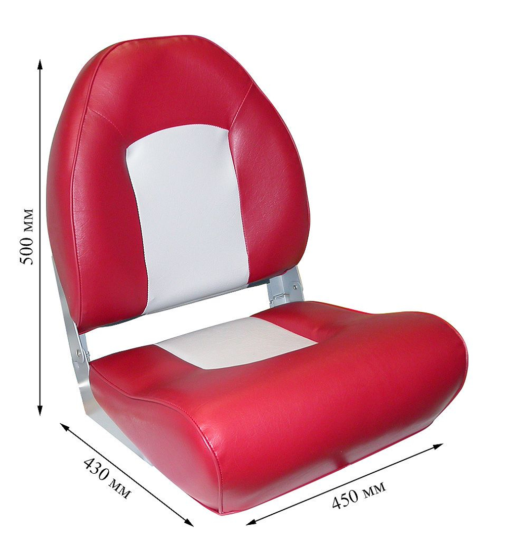 Сиденье с боковой поддержкой, серое с бордовым (10250459)