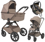 Детская коляска 3 в 1 Espiro Clodi и автокресло Pi Beige 09 stylish beige