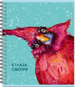 Тетрадь 170х203, 96 л. Гребень, ПТИЦЫ ,190г, 4+0+трафаретный УФ-лак, 4 диз