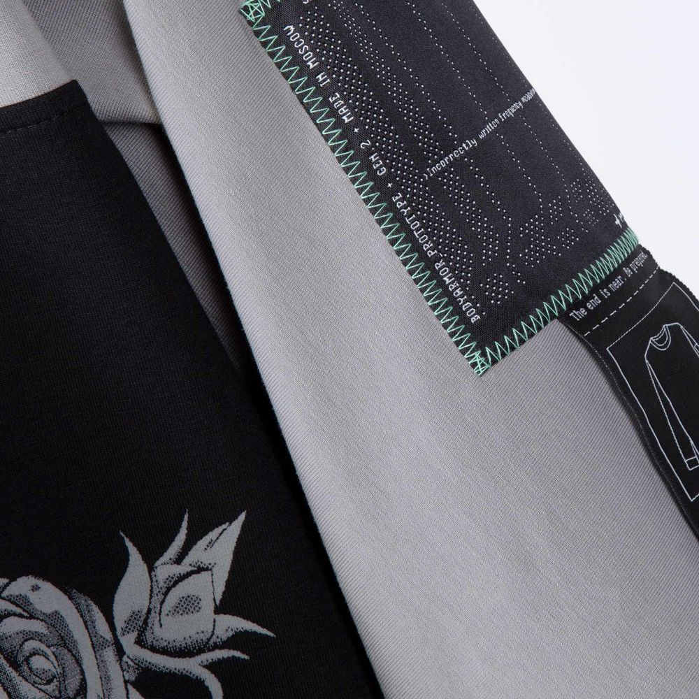 Лонгслив HEARTZ Facility Worker Черно-Серый