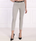 Брюки с ремешком Elisabetta Franchi - кремовый(PA02041E2)