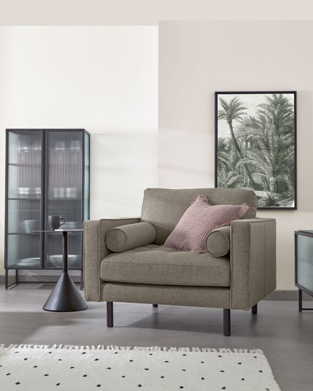 Приставной столик Yinan Ø 48 cm черный Испания