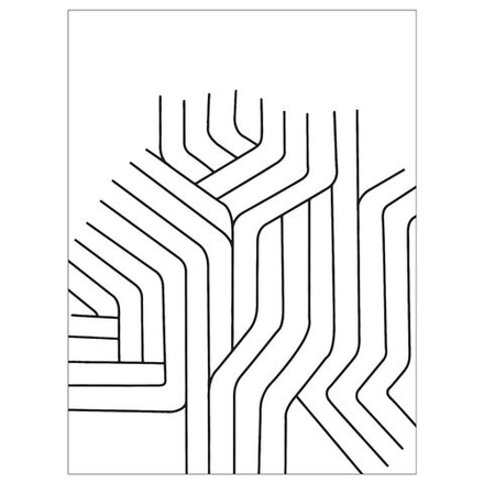 IKEA BILD  (ИКЕА БИЛД)  -  Плакат, линии, 30x40 см