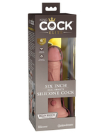 Телесный фаллоимитатор 6 Silicone Dual Density Cock - 17 см. (Цвет: телесный)