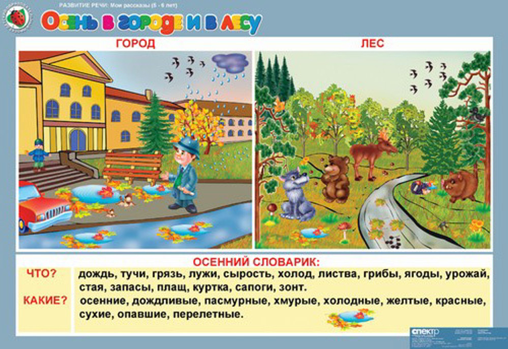 Комплект таблиц Развитие речи 5-6 лет. "Мои рассказы". (8 таблиц+16 карт.)
