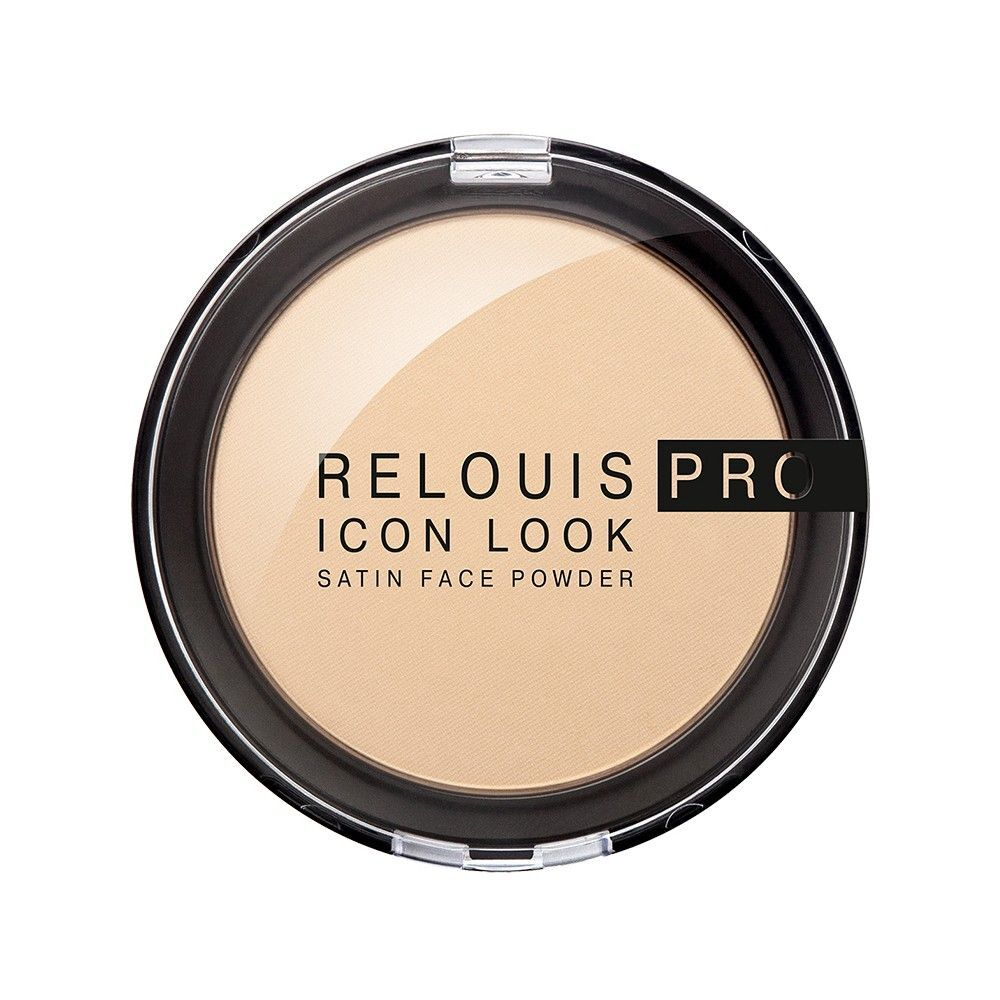 Пудра компактная Relouis PRO Icon Look Satin Face Powder т.01 натур.беж