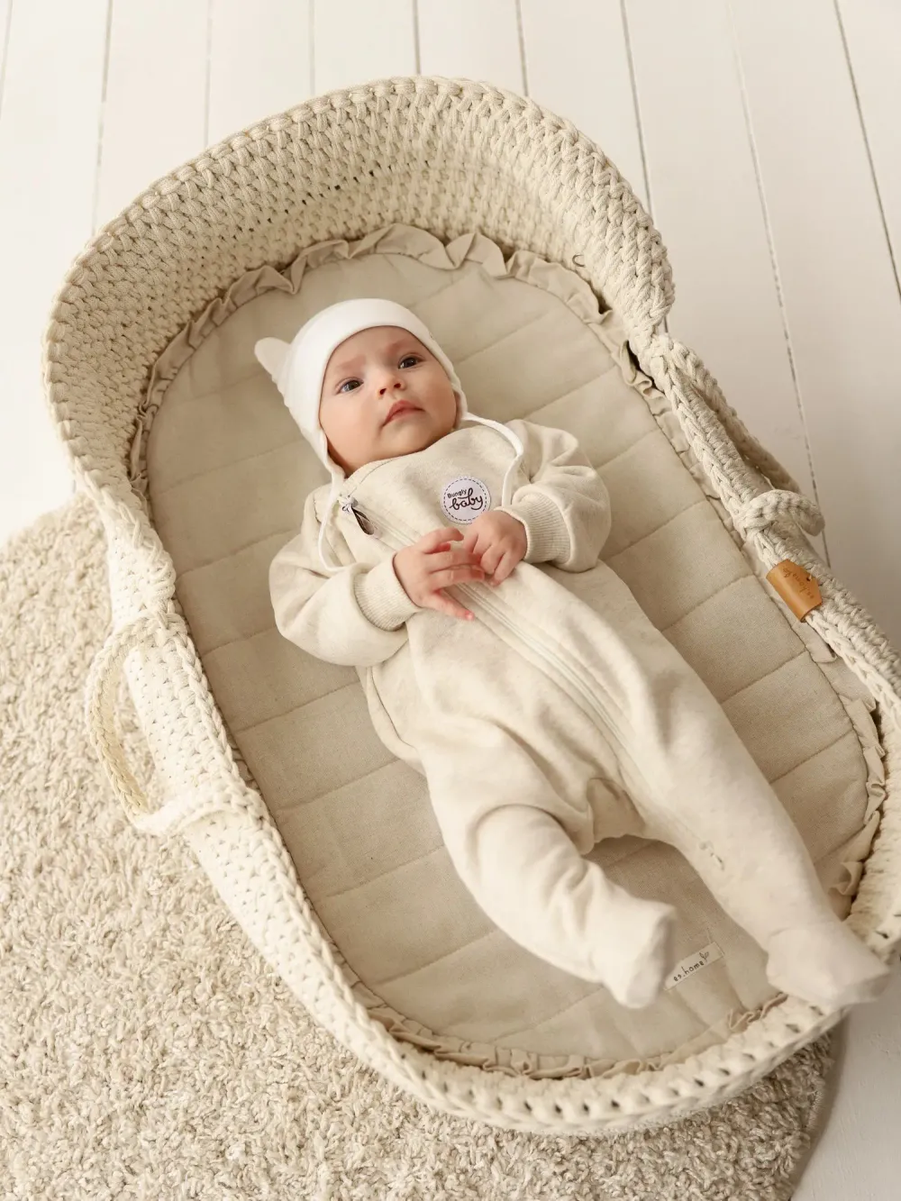 Комбинезон-косуха с закрытой ножкой "Ванильный пудинг" утепленный 0+