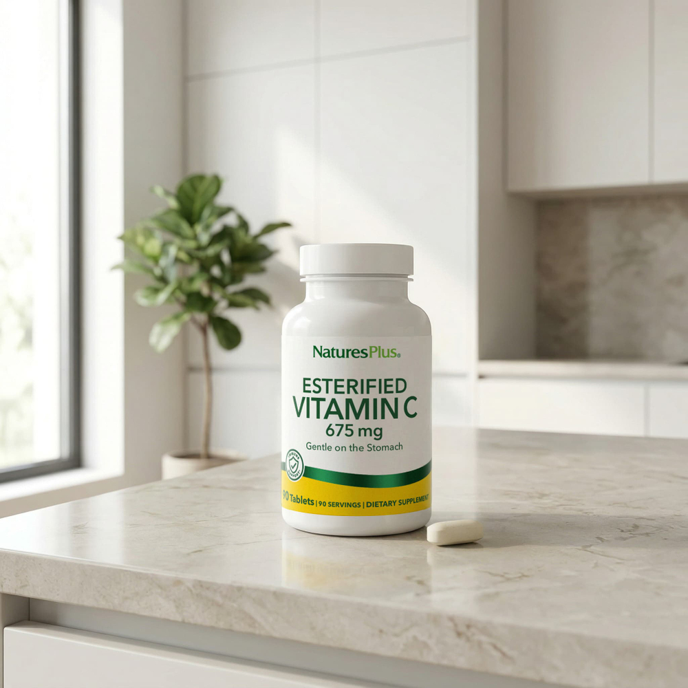 NaturesPlus, Этерифицированный витамин C, 675 мг, 90 таблеток