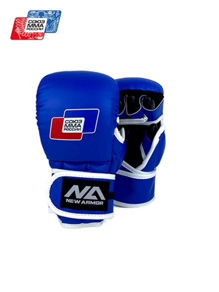 Перчатки NEW ARMOR СОЮЗ ММА RV (Синий)