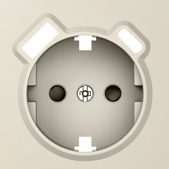 Накладка для розетки Schuko с зарядным устройством USB A+C,  со шторками 16A 250В,  матовый кашемир,  серия A07